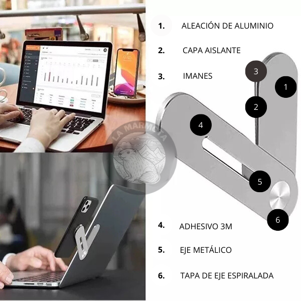 Adiós al caos: Soporte Magnético Minimalista para tu Celular