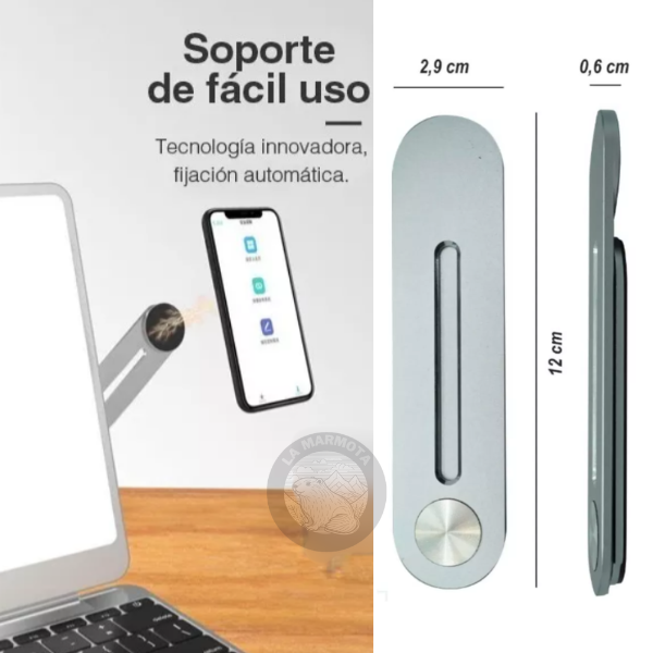 Adiós al caos: Soporte Magnético Minimalista para tu Celular